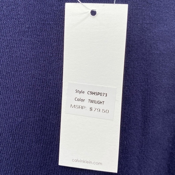 Calvin Klein Navy Blue Sweater Size M NWT - Picture 4 of 7